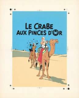 Tintin. Impression couleur Crabe | BDEnchères