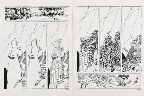 F’MURRR. Alp 11. Pl. 193A et 193B. Encre. 43 x 32,5 cm environ | Aponem