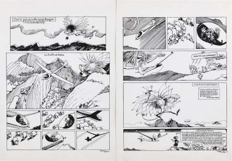 F’MURRR. Alp 13. Pl. 246A et 246B. Encre. 43 x 32,5 cm environ | Aponem