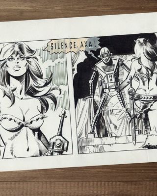 Romero, Enric Badia - Œuvre d’art publiée originale - AXA Comic Strip No. 2204 (1985) | Catawiki