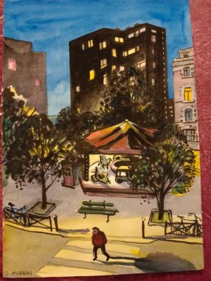 Mardon, Grégory - Original colour drawing - Vues confinées | Catawiki