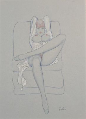 Follo, Leone - 1 Original drawing - Pin Up | Catawiki
