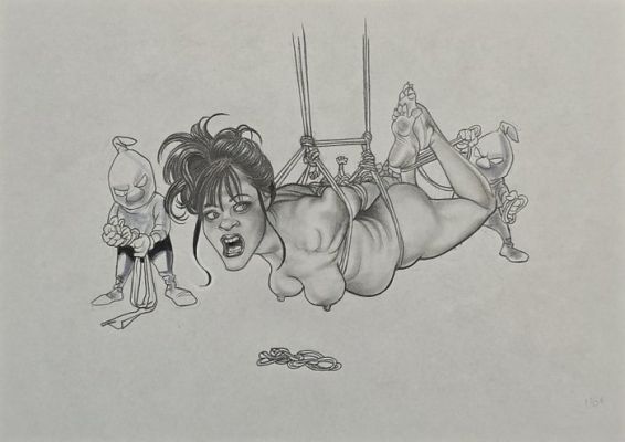 Saudelli, Franco - 1 Original drawing - Bondage | Catawiki