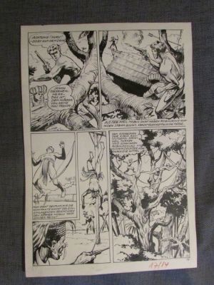 Kohlhoff, Willi - 1 Original page - Robinson - Paradiesvögel und Kopfjäger - 1955 | Catawiki