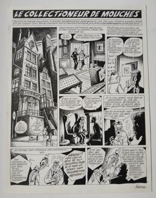 Foerster, Philippe - 1 Original colour page - Le collectionneur de mouches | Catawiki