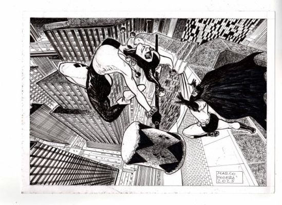 Foderà, Marco - 1 Original drawing - Batman & Harley Quinn - 2025 | Catawiki