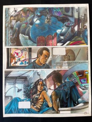 Frezzato, Massimiliano - 1 Original colour page - Margot queen of the night - 1993 | Catawiki