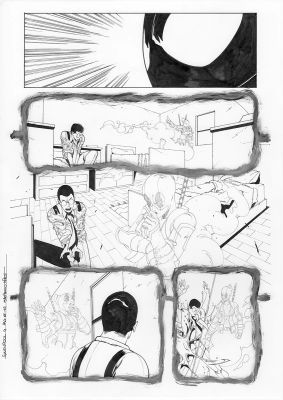 Continue Shopping | GWENPOOL #4 PAGE 12 ORIGINAL PAGE BY STEFANO NESI | Scott’s Collectables