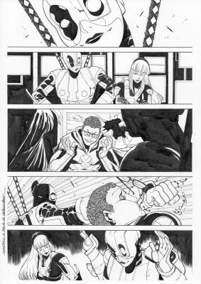 Continue Shopping | GWENPOOL #5 PAGE 18 ORIGINAL PAGE BY STEFANO NESI | Scott’s Collectables
