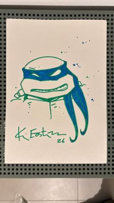 Kevin Eastman - 1 Pencil drawing - Teenage Mutant Ninja Turtles (TMNT) - Teenage Mutant Ninja Turtles (TMNT) Leonardo | Catawiki