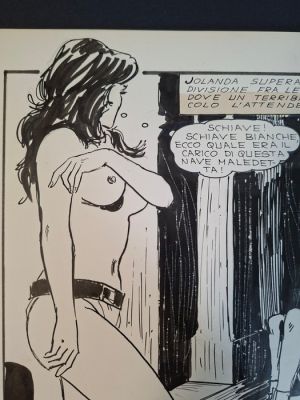 Milo Manara - 1 Original page - Jolanda de Almaviva - 1971