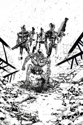 Continue Shopping | TERMINATOR T800B TRADING CARD ORIGINAL ART BY JIMBO SALGADO | Scott’s Collectables