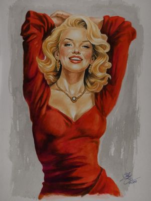 Sly - 1 Original drawing - Pin Up - Marilyn - 2026 | Catawiki