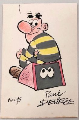 Deliège, Paul - 1 Original colour drawing - Bobo - 1995