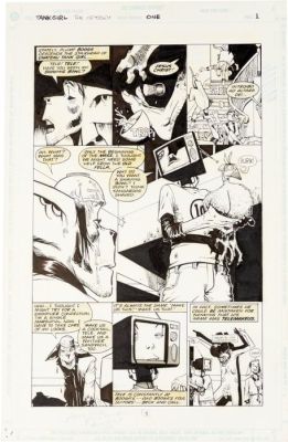 Jamie Hewlett - 1 Original page - Tank Girl - The Odissey - 1995