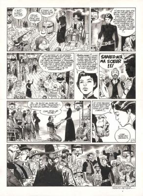 Ralph Meyer | Planche originale n°29 - Mister Prairie - Undertaker | Daniel Maghen