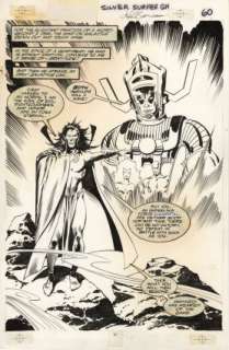 Buscema, John - SILVER SURFER: JUDGMENT DAY (1988) Splash Page | ComicConnect