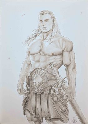 Ferri, Cosimo - 1 Original drawing - Achilles - 2017 | Catawiki