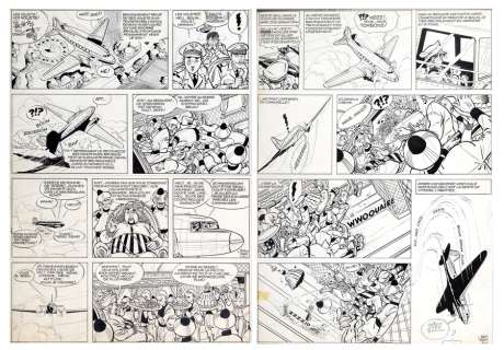 Paape - Lot 576 - Marc Dacier, planches n°8 et 9 à l‘encre de…