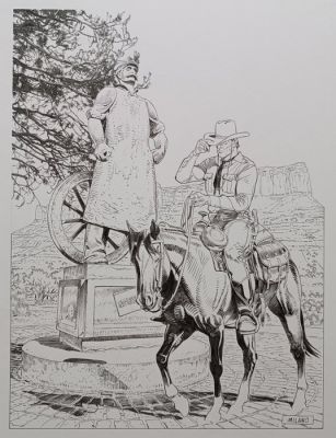 Milano, Mario - 1 Original drawing - Tex - Kragujevac Comic Con 2018 - 2018 | Catawiki