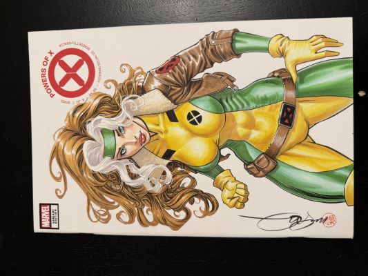 Powers of X Rogue Sketch Cover by Mike Miller