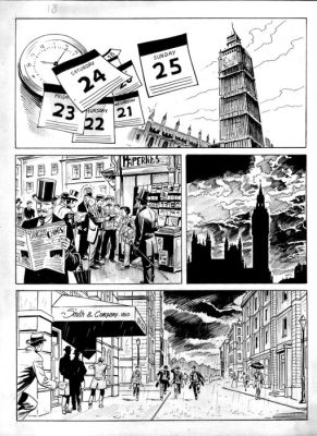 Sforza, Antonio - 1 Original page - Martin Mystère - I tre uomini che ridestarono Cthulhu - 2018 | Catawiki