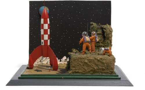 Diorama E. Lessellier | ON A MARCHÉ SUR LA LUNE | Artcurial