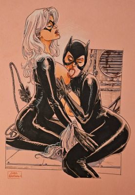 Luca Raimondo - 1 Original drawing - Luca Raimondo - Blackcat & Catwoman - 2026 | Catawiki