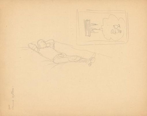 Hergé | Crayonné original, recherche de case - Le Temple du Soleil - Tintin | Daniel Maghen