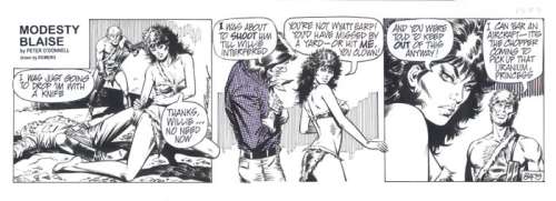 Romero, Enrique Badia | Original inked strip  - Modesty Blaise | Catawiki