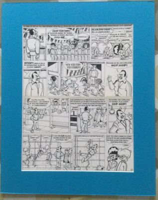Devos, Jacques - 1 Original page - Génial Olivier - Maak je niet dik!.../Gym-notes. - 1977 | Catawiki