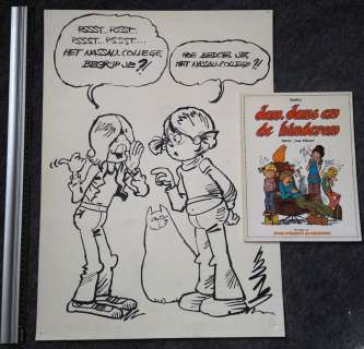 Kruis, Jan | Original art  - Jan Jans en de kinderen  - Jeroen, Catootje en de Rode kater  - [1970s] | Catawiki