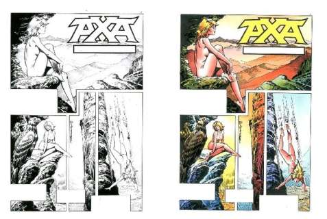 Romero, Enrique Badia | Original page (Chapter 3 p.1) + colouring  - Axa  - El Origen  - (1988) | Catawiki