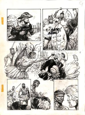Alberto Salinas – Tavola Originale "Il Continente Nero" | Love Original Art