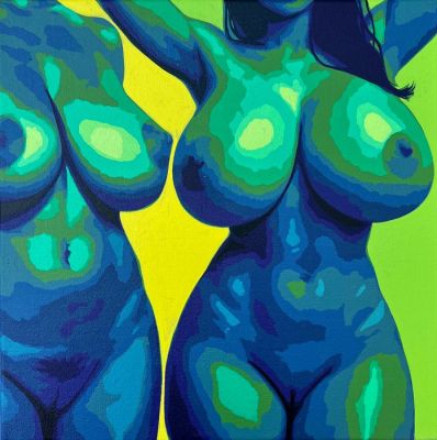 Frank Arias (1994) - Green Light / Erotic Art | Catawiki