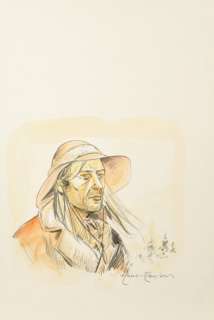 MARC RENIER (Né en 1955). Black Hill’s. Crayon et aquarelle. Signé. H: 26 cm x L: [...] | Arthema Auction