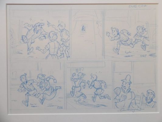 Suske en Wiske 350 - Originele halve pagina in schets - De Verloren van Eijck - 1 x demi-pages originales - 2020 | Catawiki