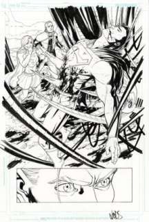 Woods, Pete - SUPERMAN: LAST STAND OF NEW KRYPTON #3 Splash Page | ComicConnect (Buy It Now)