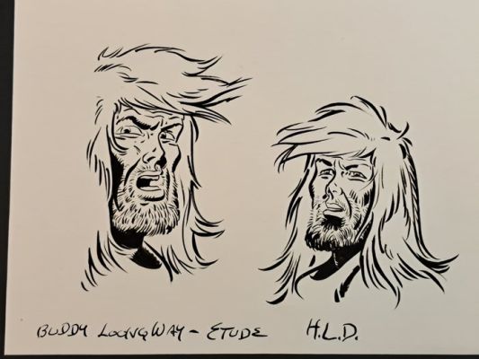 Derib Claude - 1 Original drawing - Buddy Longway | Catawiki