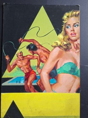 Biffignandi, Alessandro - 1 Original cover - I gialli del triangolo - The whip of death - 1958 | Catawiki