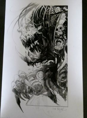 Fabrice Meddour - 1 Original drawing - la geste des chevaliers dragons - 2009