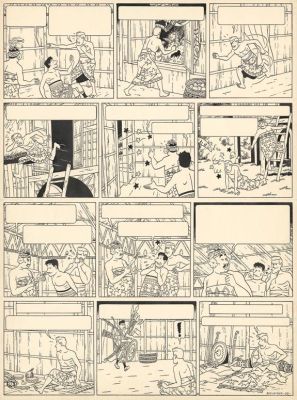 Bob de Moor | Planche originale n°25 - Mr Barelli à Nusa Penida - Tome 1 - Barelli | Daniel Maghen