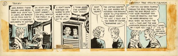 Caniff, Milton - TERRY AND THE PIRATES DAILY Strip Art | ComicConnect