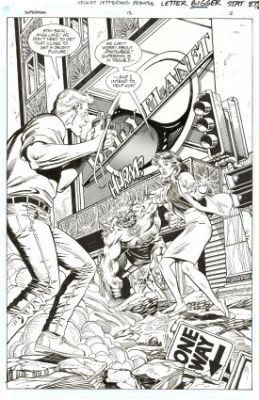 Jurgens, Dan - SUPERMAN #75: THE DEATH OF SUPERMAN PAGE 12 Splash Page | ComicConnect