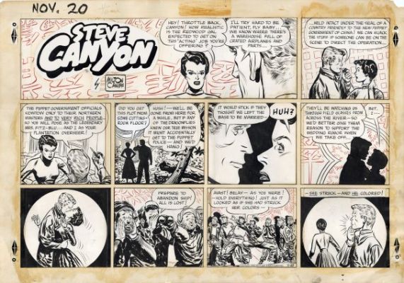 Caniff, Milton - STEVE CANYON SUNDAY Sunday Strip | ComicConnect