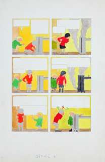 Hergé Studios | Quick & Flupke, bleu de coloriage à l’aquarelle… | Millon