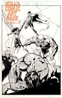 Andrew Hennessy Andrea Di Vito - Young Avengers #8 Pg 12 Splash (Marvel, 2005)