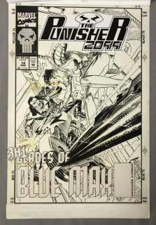 Joe Kubert, Punisher 2099 #14, Orig Cover Art Page