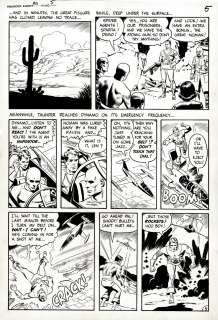 Wally Wood - T.H.U.N.D.E.R. Agents #10 P 5 (Noman Tries To Kill Dynamo! Wally Wood Pencils & Inks!) Large Art - 1966