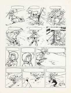 Craenhals | Les 4As, planche n°3 à l’encre de Chine et… | Millon